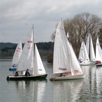 Segeln auf dem Oberrrieder Weiher